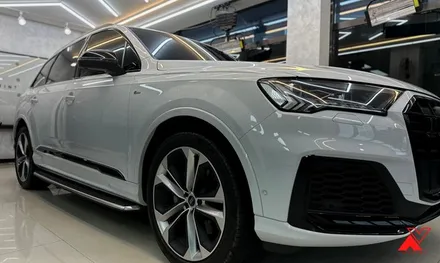 2023 아우디 Q7 55TFSI 콰트로 글래시어화이트!! 하버캠프 프리미엄틴팅으로 썬팅까지 독일감성 챙겨드렸습니다. / 화성, 동탄, 수원, 오산