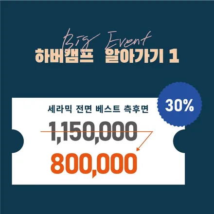 독일 프리미엄 브랜드 하버캠프에서 최고의 조합썬팅인 세라믹본드, 베스트본드 할인 이벤트 중입니다! / 화성, 동탄, 수원, 오산