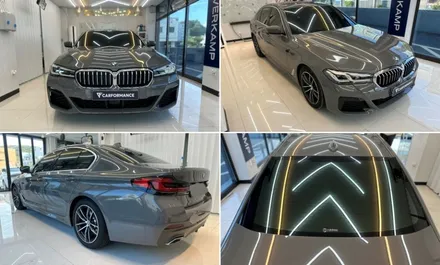BMW 520I 버니나그레이 레인보우 V90 프리미엄틴팅 / 화성, 동탄, 수원, 오산