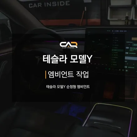 테슬라 엠비언트 끝판왕 순정 모니터로 컬러 세팅합니다! - 대구 카인사이드