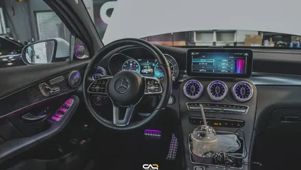 벤츠 GLC (X253) 송풍구와, A 필러 엠비언트 작업 기변병 치료제! - 대구 카인사이드
