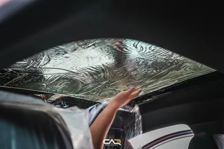 벤츠 A35 AMG 글라스틴트 썬셋과 GT 세로 그릴까지 한번에 신차패키지 시공 ! - 대구 카인사이드