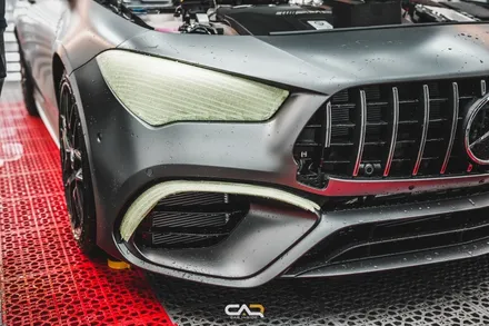 벤츠 CLA45S AMG PPF 프론트 패키지와 포인트 랩핑로 도장면 보호!  - 수성구 카인사이드