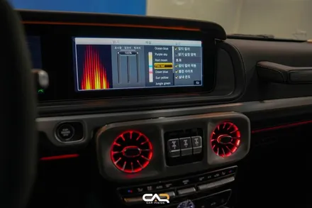 벤츠 G63 AMG (W463) 송풍구 엠비언트로 무드있는 실내 완성하기 ! - 대구 카인사이드