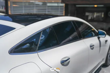벤츠 GT43 AMG (X290) 블락포디 스카이블루 반사썬팅으로 스포티한 느낌주기 ! - 대구 카인사이드