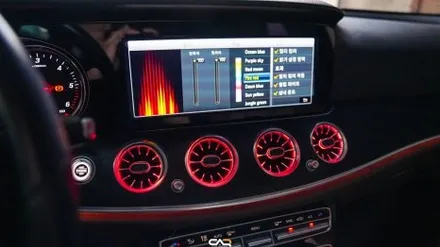 W213 E클래스 벤츠 송풍구엠비언트와 3D부메스터 전동트위터 그리고 부메스터 커버까지 실내감성 업그레이드 ! - 대구 카인사이드