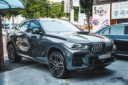 스포티한 BMW X6 40d 블락포디 스카이블루 썬팅 느낌 보기 ! - 대구 카인사이드