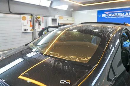 벤츠 S580 (W223) 솔라가드 프리미엄 보그 썬팅 재시공으로 여름 준비하기 ! - 대구 카인사이드