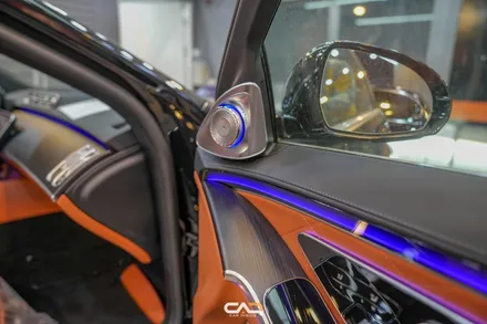 벤츠 S450 (W223) 4D 부메스터 전동트위터 및 액티브 엠비언트로 완벽한 S클래스 만들기 ! - 대구 카인사이드