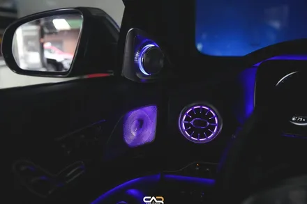 벤츠 S500 (W222) 4D 부메스터 전동트위터, 미드레인지 엠비언트 및 엠비언트 송풍구, M2C 네비 시공으로 차량을 업그레이드 하기 ! - 대구 카인사이드