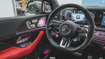 [대구 벤츠 튜닝] 벤츠 GLE53 AMG! 송풍구 엠비언트/스피커 엠비언트/4D 부메스터 트위터 보석보다 화려한 실내를 완성했습니다- 대구 카인사이드