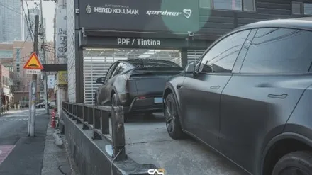 [대구 테슬라 썬팅 틴팅 PPF] 블랙을 원하는데 관리가 어렵다면? 모델Y 주니퍼 전체 블랙 무광 PPF가 답! - 대구 카인사이드