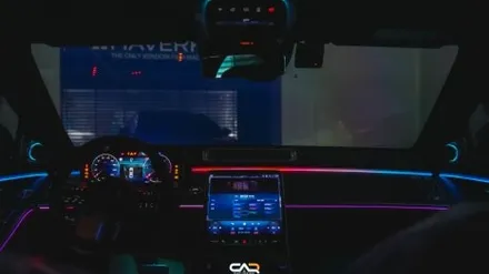 벤츠레트로핏 W223 S클래스 엑티브엠비언트와 4D부메스터 전동트위터 시공으로 실내를 무드있게 만들어 드립니다 ! - 대구 카인사이드