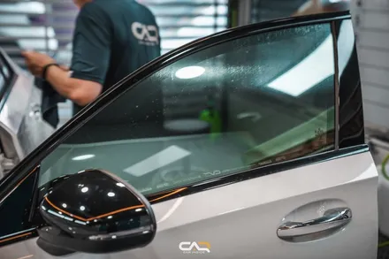 벤츠 A35 AMG 글라스틴트 썬셋과 GT 세로 그릴까지 한번에 신차패키지 시공 ! - 대구 카인사이드