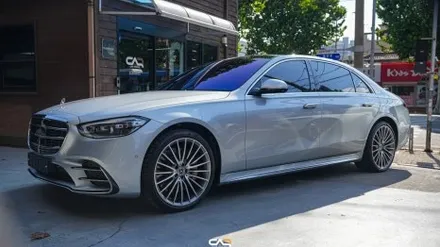 벤츠 S500 (W223) 더엘엑스 솔라가드프리미엄 S라인 S클래스와 너무 잘어울리는 비반사 필름 ! - 대구 카인사이드