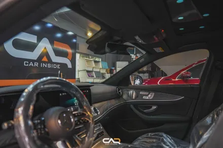 벤츠 E350 (W213) 글라스틴트 선셋Q 신차썬팅으로  고급진 느낌주기 ! - 대구 카인사이드