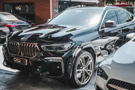 하버캠프 세라믹 본드 썬팅 재시공으로 더욱 뛰어난 시인성을 확보한 BMW X6 M50i - 수성구 카인사이드