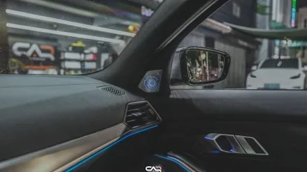 BMW 3시리즈 에이버리 사틴다크그레이 랩핑과 회오리엠비언트!! - 대구 카인사이드
