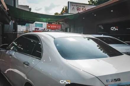 벤츠 E클래스 E250 글라스틴트 슈어X 썬팅 시공으로 열차단과 프라이버시 보호, 시인성까지 한번에 잡은 후기 ! - 대구 카인사이드
