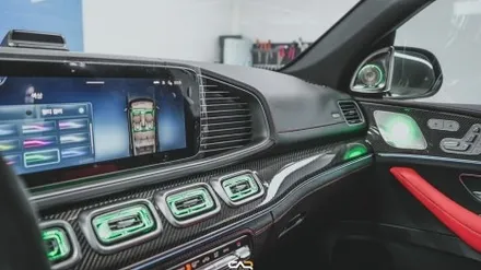 [대구 벤츠 튜닝] 벤츠 GLE53 AMG! 송풍구 엠비언트/스피커 엠비언트/4D 부메스터 트위터 보석보다 화려한 실내를 완성했습니다- 대구 카인사이드
