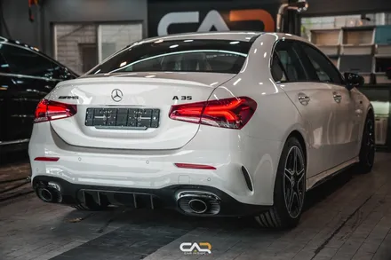 벤츠 A35 AMG 글라스틴트 썬셋과 GT 세로 그릴까지 한번에 신차패키지 시공 ! - 대구 카인사이드