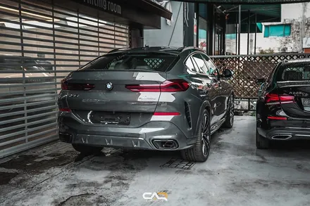 스포티한 BMW X6 40d 블락포디 스카이블루 썬팅 느낌 보기 ! - 대구 카인사이드