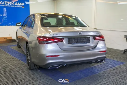 벤츠 E350 (W213) 글라스틴트 선셋Q 신차썬팅으로  고급진 느낌주기 ! - 대구 카인사이드