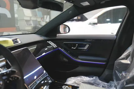 벤츠 S500 (W223) 4D 부메스터 전동트위터와 액티브 엠비언트 라이트로 화려하고 고급 진 벤츠 실내 만들기 - 대구 카인사이드