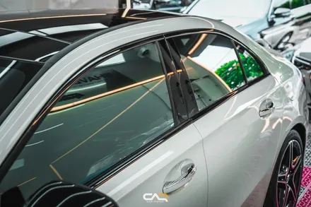벤츠 A35 AMG 글라스틴트 썬셋과 GT 세로 그릴까지 한번에 신차패키지 시공 ! - 대구 카인사이드