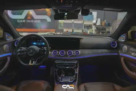 벤츠 E53 AMG (W213) 4D부메스터 전동트위터 및 엠비언트 송풍구로 더욱 스포티한 느낌주기 ! - 대구 카인사이드