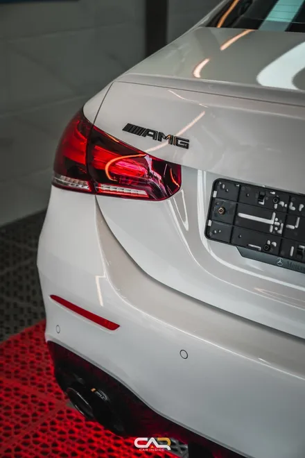 벤츠 A35 AMG 글라스틴트 썬셋과 GT 세로 그릴까지 한번에 신차패키지 시공 ! - 대구 카인사이드