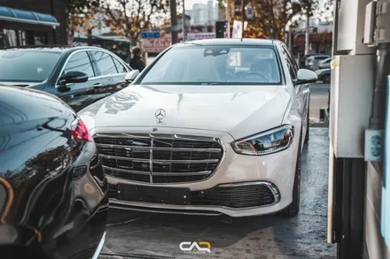 벤츠 S클래스 S580 마키아토 베이지 실내 차량 솔라가드 프리미엄 티타늄 윈도 틴팅 시공한 후기 ! - 대구 카인사이드