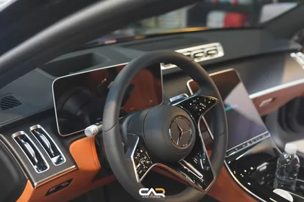 벤츠 S350d (W223) 숏바디 차량에도 액티브 엠비언트와 4D 부메스터 전동트위터 장착하기 ! - 대구 카인사이드