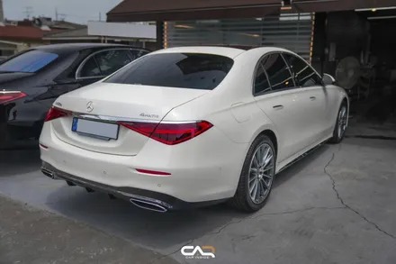 벤츠 S400d (W223) 실내 PPF 및 가죽코팅으로 차량 내부 보호하기 ! - 대구 카인사이드