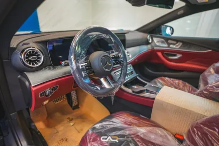 벤츠 CLS 450 (X218) 글라스틴트 썬셋 반사 필름 썬팅 시공으로 스포티한 느낌 주기 ! - 대구 카인사이드