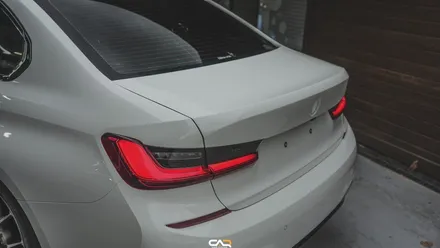 BMW 3시리즈 에이버리 사틴다크그레이 랩핑과 회오리엠비언트!! - 대구 카인사이드