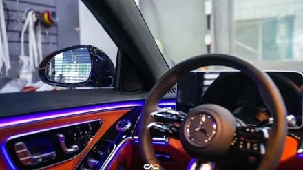 벤츠레트로핏 W223 S500 S클래스 4D부메스터 전동트위터로 감성의 정점을 찍다. - 대구 카인사이드