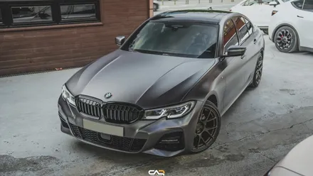 BMW 3시리즈 에이버리 사틴다크그레이 랩핑과 회오리엠비언트!! - 대구 카인사이드