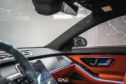벤츠 S클래스 S450 신차패키지와 함께 2열 리어 안드로이드 모니터 시공하기 - 대구 카인사이드