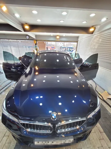 대구 BMW GT 640i 하버캠프 틴팅, 사이드크롬몰딩 랩핑작업후기