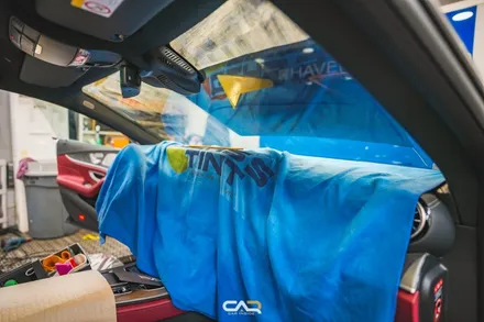 벤츠 CLS 450 (X218) 글라스틴트 썬셋 반사 필름 썬팅 시공으로 스포티한 느낌 주기 ! - 대구 카인사이드