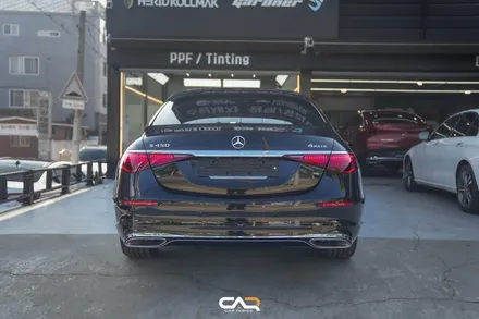 벤츠 S450 (W223) 하버캠프 로얄본드 신차썬팅으로 대형세단의 블랙포스 살리기 ! - 대구 카인사이드