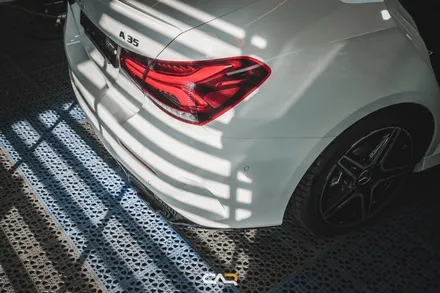 메르세데스 벤츠 A35 AMG 글라스틴트 선셋 윈도 틴팅 농도와 색감 확인하기 ! - 대구 카인사이드