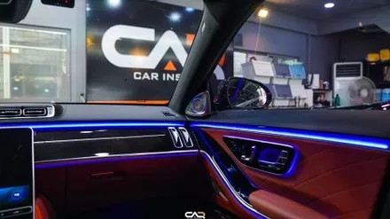 벤츠레트로핏 W223 S500 S클래스 4D부메스터 전동트위터로 감성의 정점을 찍다. - 대구 카인사이드