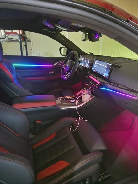 자동차LED조명 실내인테리어 BMW M4 엠비언트 식빵등 고양일산 튜닝샵 BK게러지 / 일산동구 성석동