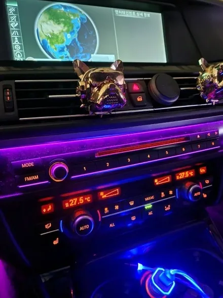 bmw5시리즈 튜닝 색상 LED 풋등 + 엠비언트 작업 BK게러지 일산자동차실내인테리어 / 일산동구 성석동