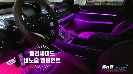 펠리세이드 프레스티지 순정보다 더 순정같은 비노출 엠비언트 무드등 튜닝! 순정 네비게이션 활성화로 완벽한 순정연동! 거제 창원 부산 엠비언트튜닝! / 거제 연초면