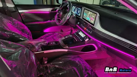 더뉴 그랜저의 부족했던 엠비언트를 완벽하게 채워주다! 순정연동 비노출 엠비언트 업그레이드로 완벽해진 실내 무드등 튜닝! 경남 거제 창원 부산 김해 진주 비앤비모터스 / 거제 연초면