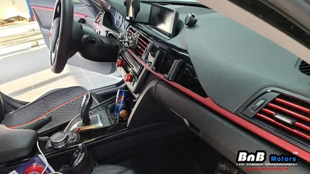 BMW 420d 그란쿠페 비노출 엠비언트 무드등 튜닝! 순정처럼 깔끔한 마감의 엠비언트 시공으로 실내 감성을 업그레이드! 창원 부산 엠비언트 / 거제 연초면