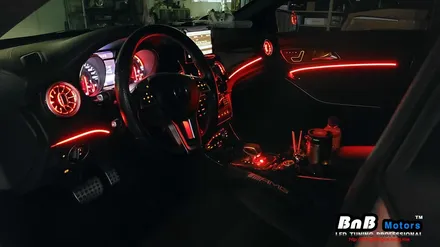 벤츠 CLA 45 AMG 실내 매립형 인핏 엠비언트 무드등 튜닝! 터빈 송풍구 엠비언트까지 감각적인 실내 인테리어 완성! 경남 거제 창원 부산 엠비언트튜닝 / 거제 연초면